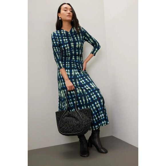 Proenza Schouler Large Black Tweed Leather Ruched Tote Women's Bag $1,090 - Picture 2 of 16